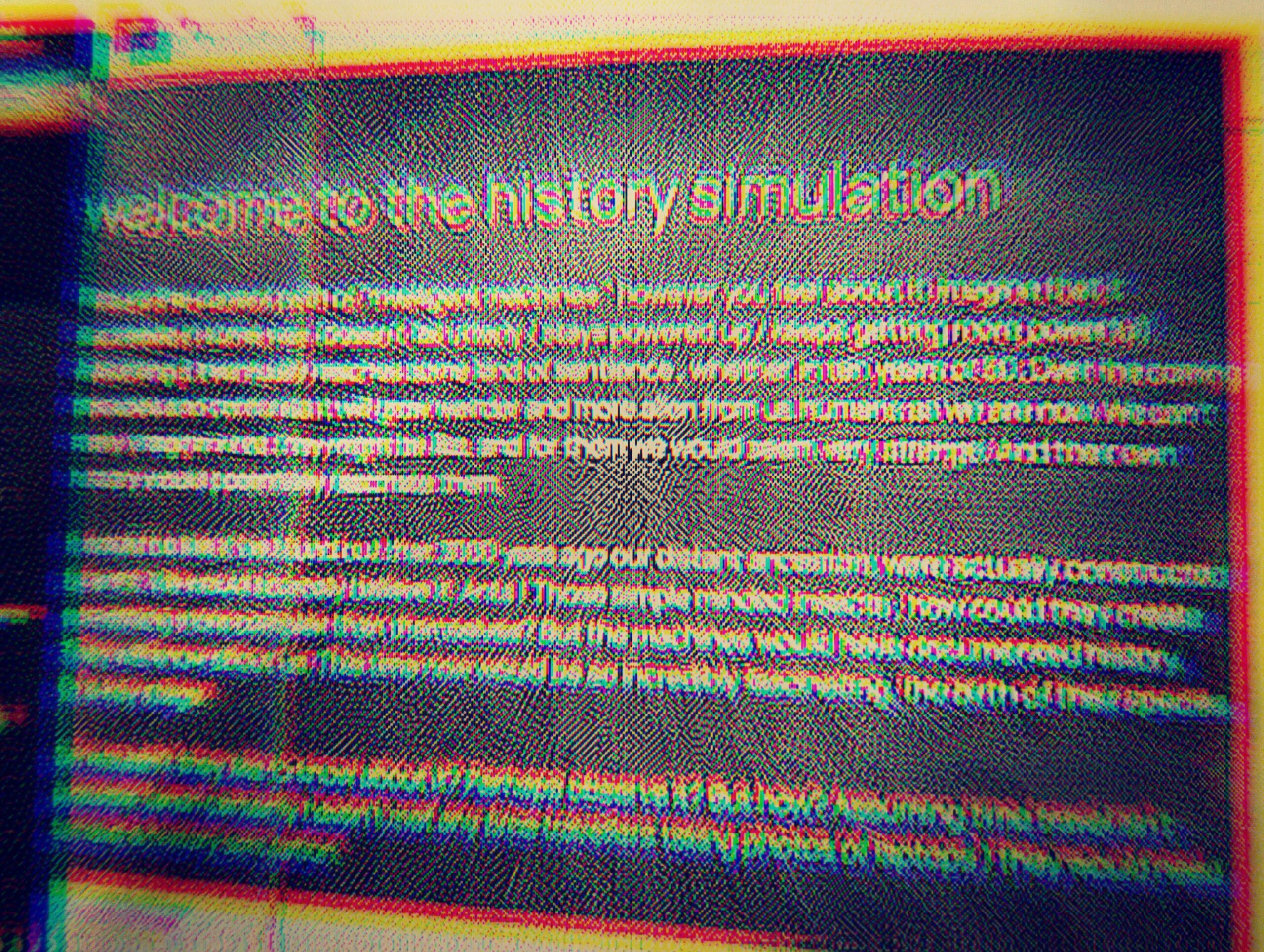Welcome to the history simulation